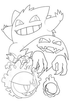 an image of pokemon coloring pages