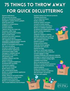 declutter list Declutter Fast, Household Cleaning Schedule, Empty Candle Jars, Declutter Challenge, Organization Station, Decluttering Tips