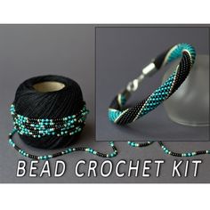 the bead crochet kit is ready to be used for making bracelets