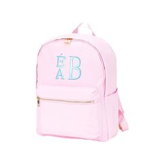 "The perfect book bag is finally here for you! Need a soccer, dance, Grandparent's house, sleepover bag, diaper bag, back to school? This is great for your laptop, cleats, leotards, favorite books, cool kids gear.  FEATURES: >13.7\"L x 5\"W x 16.45\"H >Water Resistant Twill Nylon >Gold Plated Metal >Interior Lining >Interior Zipper Pocket >Outside Zipper Pocket >Two Outside Open Pockets >Adjustable Comfort Straps ----------------------------------------------------- PERSONALIZATION: Please inclu Metal Interior, Preschool Backpack, Sleepover Bag, Backpack Diaper Bag, Kids Gear, Kids Backpack, Custom Kids, Book Bag, Kids Backpacks