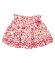 They'll want to wear tiered Ariel skirt from Poupette St Barth Kids all summer long. Made from floral challis, it has a smocked waistband and tasseled detailing. Skirt And Top Dress, Poupette St Barth, Fancy Clothes, St Barth, Summer Fits, Fancy Outfits, Fit Inspo, Curator Style, Skirt Top