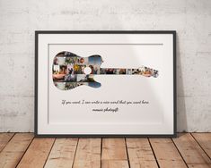 a guitar shaped collage with the words i love you more than what would you have been