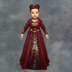 Sims Royal, Midevil Dress, Imperial Clothing, Royalty Clothes, Royalty Clothing, Medieval Clothes, Sims 4 Children, Sims 4 Body Mods