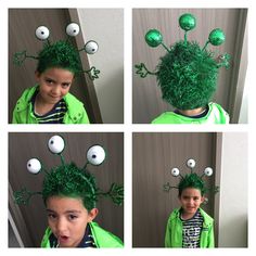 Crazy Hair Boys, Crazy Hair For Kids, Easter Hair Bows, Crazy Hat Day, Easter Hairstyles For Kids, Hat Day, Wacky Hair Days, Crazy Hats, Crazy Hair Day