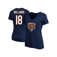 Welcome the newest member of the Chicago Bears family with this Caleb Williams 2024 NFL Draft First Round Pick Plus Size Name & Number T-Shirt. Inspired by the jersey worn on-field by the Chicago Bears, this is the perfect way to show your excitement for Caleb Williams' arrival. The durable cotton design and screen print graphics ensure this shirt provides comfort and style for years to come.Welcome the newest member of the Chicago Bears family with this Caleb Williams 2024 NFL Draft First Round Caleb Williams, Nfl Draft, White Label, Chicago Bears, Screen Print, Womens Clothing Tops, Bears, Nfl, Chicago