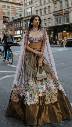 Aisha Rao, Gold Lehenga, Cutwork Blouse, Designer Party Wear Dresses, Indian Couture, Lehenga Designs, Indian Fashion Dresses