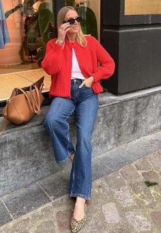 Red Outfit, Winter Wear, Layering, Fashion Outfits, Red, How To Wear