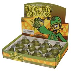 Pull String Vibrating Grenades (One Dozen) - Costumes and Accessories Star Wars Lightsaber Toy, Halo Party, Military Party, Army's Birthday, Welcome Home Parties, Army Party, Tactical Training