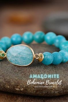 #amazonitebracelet #bohemianjewelry #beadedbracelet #ArtisanJewelry Adjustable Amazonite Bracelets With Natural Stones, Adjustable Blue Amazonite Beaded Bracelets, Adjustable Aquamarine Beaded Bracelets With Natural Stones, Adjustable Aquamarine Bracelets With Natural Stones, Adjustable Aquamarine Beaded Bracelet With Natural Stones, Turquoise Amazonite Bracelet With Spiritual Style, Bohemian Amazonite Bracelets As Gift, Turquoise Aquamarine Beaded Bracelets With Gemstone Beads, Turquoise Aquamarine Beaded Bracelets With Natural Stones