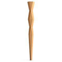 a tall wooden object on a white background