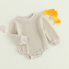 Material: Cotton, Polyester Item Type: Bodysuits Gender: baby unisex Fit: Fits true to size, take your normal size Department Name: Baby Collar: O-Neck Size(inch) 60 Length: 14.17 Bust: 19.69 Advised Age: 0-3 Months 70 Length: 14.96 Bust: 20.47 Advised Age: 3-6 Months 80 Length: 15.75 Bust: 21.26 Advised Age: 6-12 Months 90 Length: 16.54 Bust: 22.05 Advised Age: 12-18 Months Specification: Material: 95% cotton + 5% polyester Sleeve length: Long Pattern Type: Solid Color Gender: Boy Item Type: Ro Cream Long Sleeve Cotton Jumpsuit, White Long Sleeve Bubble Romper For Playwear, Cream Long Sleeve Onesie For Playtime, Cute Solid Color Bodysuit For Playwear, Cute Solid Color Playwear Bodysuit, Cream Long Sleeve Bubble Romper For Summer, Cute Long Sleeve Cream Bubble Romper, Cream Long Sleeve Onesie For Playwear, Long Sleeve Bodysuit For Playwear