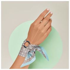 Mini silk scarves and scarf bracelets by Silk Philosophy. Statement accessories suitable for office and everyday wear. Unique gift for her. Multi-functional silk accessory. Wear it as a bracelet, ribbon in your hair, handbag charm or mini scarf or choker; perfect summer accessory #wristscarf #birthdaygift #bracelet #armcandy #ootd #silkscarf #uniquegift #scarfbracelet #bangle #summeraccessories #falloutfits #falloutfitideas #giftideas Simpul Dasi, Scarf Wearing Styles, Fabric Cuff Bracelet, Mini Scarf, Beach Jewelry Boho, Crochet Baby Boots, Bold Statement Necklaces, Silk Bracelet, Polymer Clay Bracelet