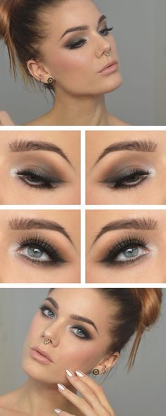 smokey eye look - Linda Hallberg Prom Makeup For Brown Eyes, Linda Hallberg, Nars Blush, Smink Inspiration, Beauty Make-up, Makijaż Smokey Eye, Makeup Guide, Trendy Makeup