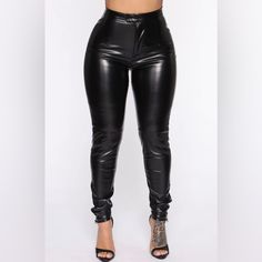 Fashionnova| I've Never Looked Better Pu Leather Pant| Color: Black| Size:Xs| Never Worn| Great Condition Black Fitted Leather Pants For Club, Fitted Black Leather Pants For Club, Black High-waisted Pants For Club, Black Club Bottoms For Fall, High Waist Fall Club Bottoms, Fitted Black Pants For Club, High Waist Chic Bottoms For Club, Chic High Waist Bottoms For Club, High-waisted Pants For Club In Fall