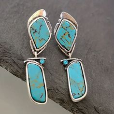 Silver Metal With Turquoise Stones And Blue Crystal Accents. Lightweight, Pierced, Stainless Steel Posts. Boutique Packaging Includes Storage Bag New To Poshmark? Use Code Emmiesbling For $10 Off Your Purchase When You Open A New Account. Check Out My Other Listings If You Like Boho Hippie 60’s 70’s 80’s 90’s Y2k Retro Mcm Pin-Up Beach Western Pool Coachella Festival Southwestern Bohemian Vintage Ig Instagram Tik Tok Gypsy Spell Vici Nasty Gal, Misguided, House Of Cb, Quay, Windsor, Lulus, H&M, Bonnie Blue, Trendy Stud Earrings, Retro Vintage Christmas, Spring Summer Wedding, Popular Earrings, Fairy Goth, Resort Beach, Jenny Bird, Blue Accessories