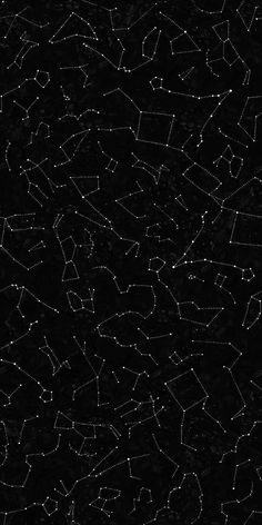 the stars in the night sky are all drawn by hand with white dots on black paper