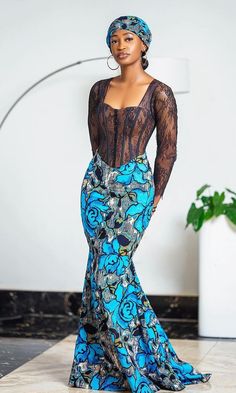 Elegant Long Sleeve Corset Dress For Prom, Black Ankara Party Dress, Black Ankara Fabric Party Dress, Blue Long Sleeve Ankara Dress, Fitted Blue Ankara Maxi Dress, Ankara Fabric Maxi Wedding Dress, Long Sleeve Ankara Fabric Party Dresses, Fitted Long Sleeve Ankara Maxi Dress, Lace Fitted Maxi Dress For Prom