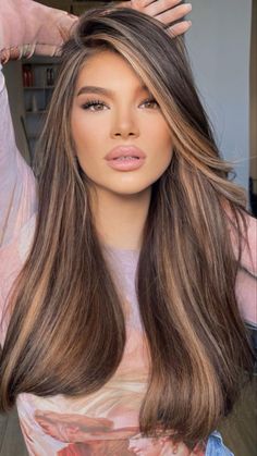 Hair Styles For Long Hair, Styles For Long Hair, Gorgeous Hair Color, Brown Blonde Hair, Brown Hair With Highlights, Haircuts For Long Hair