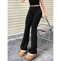 -Item Id 28379181 -Style: Casual -Type: Regular -Color: Black -Pattern Type: Plain -Waist Line: Ultra High Waist -Length: Long -Fabric: High Stretch -Material: Knitted Fabric -Composition: 95% Polyester, 5% Elastane -Care Instructions: Hand Wash,Do Not Dry Clean -Body: Unlined -Sheer: No **Open To Offers!!!** **Bundle To Save More** **30% Off Bundles Of 2 Or More Items!!** ***Orders Go Out Within 5-10 Business Days!! Thank You For Your Patience!! Multiple Sizes And Colors Available In Most Style Black Pants For Winter, Black Solid Color Winter Pants, High Stretch Black Bottoms, Trendy Black Yoga Pants For Fall, Trendy High Stretch Black Pants, Fitted Black Casual Leggings, Casual Fitted Black Leggings, Chic High Waist Black Yoga Pants, Chic High-waisted Black Yoga Pants