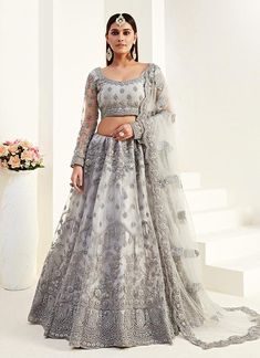 Buy Indian Blush Pink Golden Slit Anarkali Lehenga Suit for Women Online in USA, UK, Canada, Australia, Germany, New Zealand and Worldwide at Best Price Grey Lehenga, Engagement Lehenga, Blouse Lehenga, Bridesmaid Lehenga, White Lehenga, Silk Lehenga Choli, Lehenga Choli Designs, Lehenga Choli For Women, Anarkali Lehenga