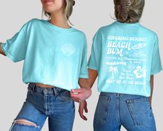 Details• Beach Bum Oversized Blue Summer T-Shirt • Comfort Colors Brand• Fabric has stretch and has a relaxed fit• Short sleeves with a crew neckline• Pair this cute tee with shorts!Material• 100% cotton• Materials may have natural variations• Colors may vary from different viewing device Light Blue Relaxed Fit Tops For Beach Season, Blue Cotton Tops For Summer Adventures, Blue Relaxed Fit Top For Summer Adventures, Light Blue Crew Neck Summer Top, Blue Relaxed Fit Top For Summer, Trendy Light Wash T-shirt For Summer, Light Wash Relaxed Fit T-shirt For Summer, Fun Summer T-shirt For Loungewear, Blue T-shirt For Summer Loungewear