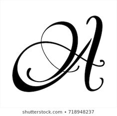 the letter j is made up of swirls and curves in black ink on a white background