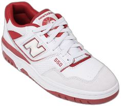 Red Retro Leather Sneakers, Classic Looks, Effortless Style, Red Color, Red Leather, New Balance, Heel Height, Men's Shoes, Comfort Fit