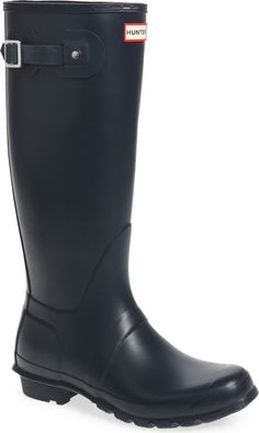 Original Tall'Rain Boot | Nordstrom Wardrobe Basics For Women, Denim Utility Jacket, Rain Boots Women, Boots For Fall, Perfect Fall Outfit, Hunter Rain Boots, Her Closet, Rubber Boot, Favorite Boots