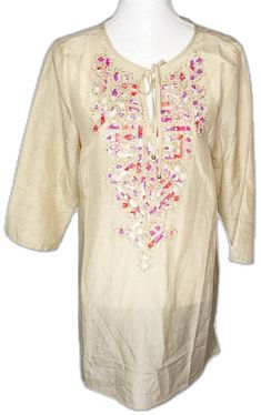 Long Sleeve Embellished Festive Tunic, Festive Embellished Long Sleeve Tunic, Festive Long Sleeve Embellished Tunic, Summer Embellished Beige Blouse, Spring Embellished Long Sleeve Blouse, Embellished Long Sleeve Summer Blouse, Summer Embellished Tunic, Festive Tunic Blouse For Spring, Spring Embellished Tunic