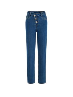 MO&Co.Women Straight High Waist Jeans Features : - Multi-button closure- High waist design- Straight leg and ankle designCode: MBB4JENT12The length of size M is 96cm MATERIALS & CARE : Material: 99.1% Cotton 0.9% SpandexMachine wash separately under 30℃Do not bleach, hang to dryDo not tumble dry, iron at a low temperatureDo not dry clean, do not expose to the sunThe reverse side is washed in a mesh bag, do not soakNotice:1. The leather tag part should not be ironed or wiped.2. Denim products hav Denim Blue High-waist Bottoms With Snap Buttons, High-waist Denim Blue Bottoms With Snap Buttons, High Waist Denim Blue Bottoms With Snap Buttons, Blue Straight Leg Bottoms With Buttons, High-waist Blue Pants With Button Zip Fly, Blue High-waist Pants With Button Zip Fly, Blue Tapered Leg Bottoms With Button Closure, Blue Straight Leg Pants With Buttons, Blue Straight-leg Bottoms With Buttons