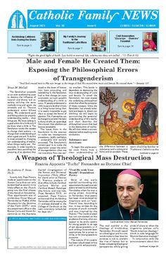 the front page of catholic family news