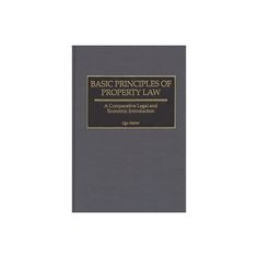 the book basic principals of property law