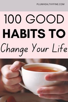 good habits to change your life Habits To Change Your Life, Habits To Change, Change Bad Habits, Everyday Habits, Habits To Start, Routine Daily