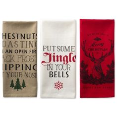 CAMZ37647 Holiday/Christmas/Christmas Linens Christmas Towels Kitchen, Holiday Kitchen Decor, Flour Sack Kitchen Towels, Cricut Christmas, Christmas Kitchen Towels, Christmas Towels, Holiday Kitchen, Kitchen Towel Set, Festive Design