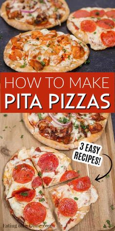 how to make homemade pizzas with 3 easy steps