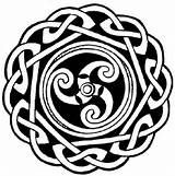 a black and white image of an intricate design in the shape of a circle with spirals