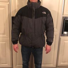 One Of The Warmest Coats That North Face Sells. Perfect For Skiing On Snowmobiling. Missing The Hood. Fitted Gray Outerwear For Outdoor, Gray Long Sleeve Hiking Outerwear, Gray Long Sleeve Outerwear For Hiking, Gray Hiking Outerwear With Pockets, Ski Snowboard, Black North Face, The North Face Jackets, North Face Jackets, Warm Coat