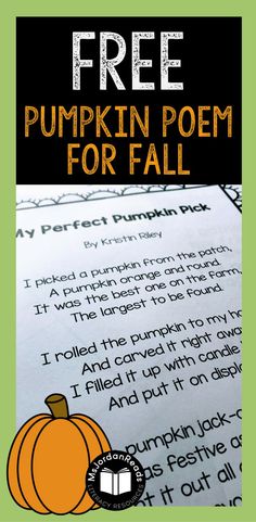 a free pumpkin poem for fall