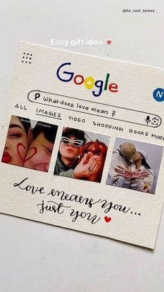 a close up of a piece of paper with pictures on it and the words google