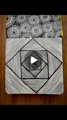 Kristiina Kaunisaho on Instagram: "This is one of my video which went viral here ☺️ And it has over 1.2 million views 😱 #viralvideos 

Materials: Royal Talens Art Creation sketchbook (12x12cm, 140 g/m² paper), Tombow Fudenosuke brushpen 

#kristiinakaunisaho #howtodraw #howtodrawdoodle #drawwithme #arttok #art #artist #drawtok #zentangle #zendoodle #zenart #zentangleartist #doodle #doodleartist #doodlepattern #zentanglepattern #artoftheday #artoftiktokktok #fyp #foryou #traditionalart #traditionalartist #finelinerart #zentangleart #onthisday" Optical Illusion Drawing, Tombow Fudenosuke, Simple Sketches, Illusion Drawings, Relaxing Art, Sketches Easy