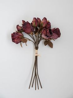 Faux dried rose bundle - burgundy - Greenery MarketArtificial Flora26443 Dried Roses Wedding Decor, Burgundy Flowers Aesthetic, Dried Rose Aesthetic, Rose Dried Flowers, Dried Red Flowers, Dry Flowers Decoration, Dried Red Roses, Dried Flower Bundle, Burgundy Dried Flowers