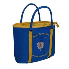 Sigma Gamma Rho Canvas Tote Bag Now with SHIELD. Heavy-weight canvas tote bag with zipper closure; includes velcro-closure front pouch for easy-access storage. Canvas Bags With Reinforced Double Handles, Functional Canvas Bags With Zipper Closure, School Bag With Zipper Closure In Coated Canvas, Canvas Bags With Zipper Closure Softback, Functional Canvas Softback Bag, Coated Canvas Tote Bag With Reinforced Handles, Canvas Softback Bag, Canvas Bags With Zipper Pocket, Canvas Bags With Zipper Pocket And Softback Shape