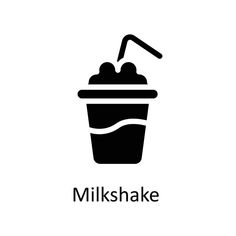 the logo for milkshake, which is made with an image of a drink