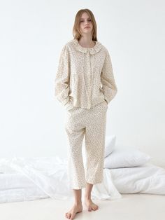 Composition : Cotton 100%Color : Light BeigeCountry of Origin : China Relaxed Fit Cream Sleepwear For Spring, Cream Relaxed Fit Sleepwear For Spring, Beige Relaxed Fit Sleepwear For Spring, Long Sleeve Cream Sleepwear For Spring, Beige Long Sleeve Sleepwear For Spring, Spring Cream Relaxed Fit Sleepwear, Spring Long Sleeve Beige Sleepwear, Cream Long Sleeve Spring Sleepwear, Spring Beige Long Sleeve Sleepwear