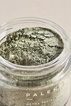 Having a Green Face Never Looked So Good. This clarifying powder mask combines French sea and bentonite clays with activated charcoal and aquatic botanicals to promote brighter, clearer skin. The clays help clarify pores and remove excess oil, while activated charcoal draws toxins from the skin and increases circulation and cell turnover. This activation kickstarts skin's healing process, which can help prevent future breakouts and even fade scarring over time. Spirulina, kelp, alfalfa, and burd Coldsore Remedies Quick, Detox Facial, Cypress Oil, Grapefruit Oil, Cold Sores Remedies, Natural Sleep Remedies, Facial Brushes, Clearer Skin, Bentonite Clay