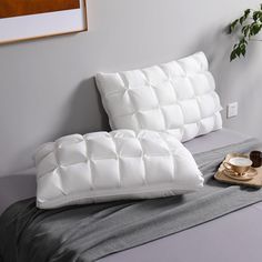 PRICES MAY VARY. 【Luxury Pillow set of 2】20x26 inches. Each piece of "small bread" is evenly covered with Cotton, They are expertly tailored to ensure maximum comfort for all sleeping positions. The pillow covers are made of 100% Cotton. 【SUSTAINABLE】Pillow made of 100% Plant Down Alternative Fiber Filled, Pillows are carried out according to the Oeko-Tex Standard 100 and thus guarantee freedom from harmful substances. 【A Trendsetter in Bedding】Showcasing a unique French bread-shaped design that Moon Pillows, Gel Pillow, Side Sleeping, Moon Pillow, Luxury Pillows, Comfortable Pillows, Throw Pillow Inserts, King Pillows, Sleep Pillow