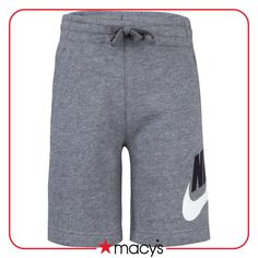 in stock Nike Club Fleece, French Terry Shorts, Terry Shorts, Boys Nike, Fleece Shorts, Heather White, Nike Shorts, Easy Storage, Nike Sportswear