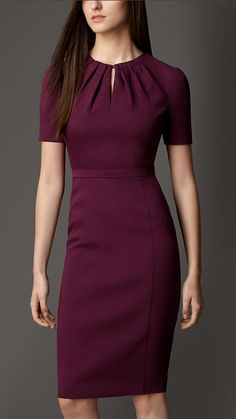 Pleated Neck Dress, Wear To Work Dress, Work Dresses, Tailored Dress, Elie Saab, Office Fashion