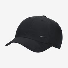 Step your Swoosh game up with this mid-depth, unstructured Club Cap. Its curved bill and metal Swoosh logo give your look a clean finish while sweat-wicking tech helps you stay cool and comfortable while you make the most of warm, sunny weather. Black Nike Hat, Nike Cap, Nike Hat, Nike Swoosh Logo, Kid Lifestyle, Black Baseball Cap, Sunny Weather, Nike Accessories, Club Kids