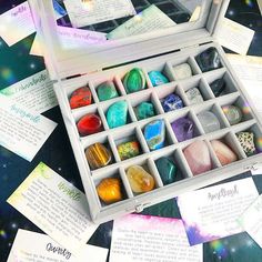 Store Crystals, Fun Organization, Fancy Boxes, Woo Woo, Clear Box, Dalmatian Jasper